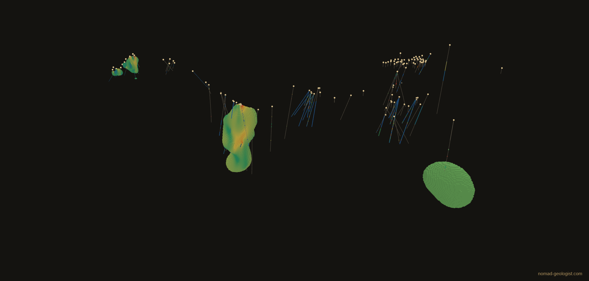 Interactive 3D deposit model